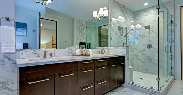 Partial Bathroom Reconstruction in Glenview