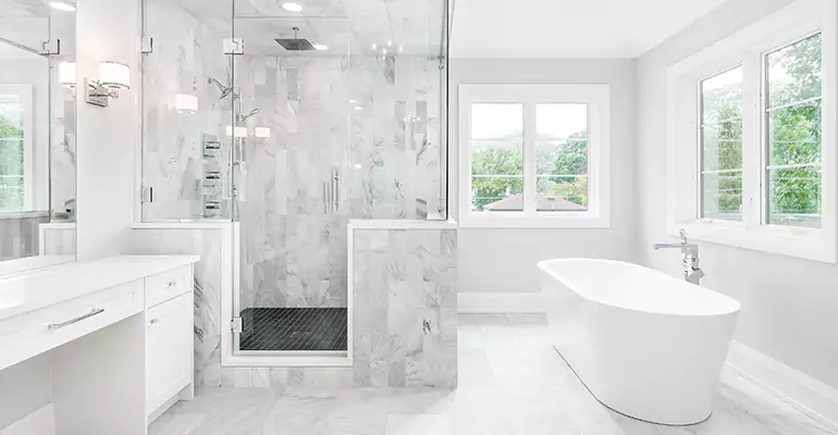 New Construction Master Bathrooms in Glenview