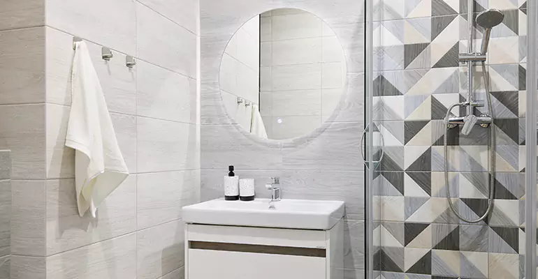Small Master Bathroom Remodel in Glenview