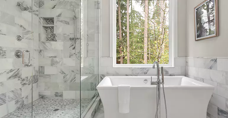 Bathtub to Tile Shower Conversion in Glenview